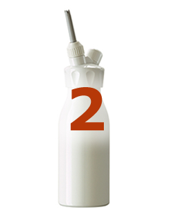 [1] 2 x Sahneboy 0,5 liter - Wit