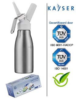 Tablet Hedendaags schors 1] Kayser WHIPcreamer Style 0,5L starter set | Slagroompatronen kopen? ->  Slagroompatronen.nl | Slagroomspuiten | Slagroomspuit | Slagroombussen |  Slagroombus